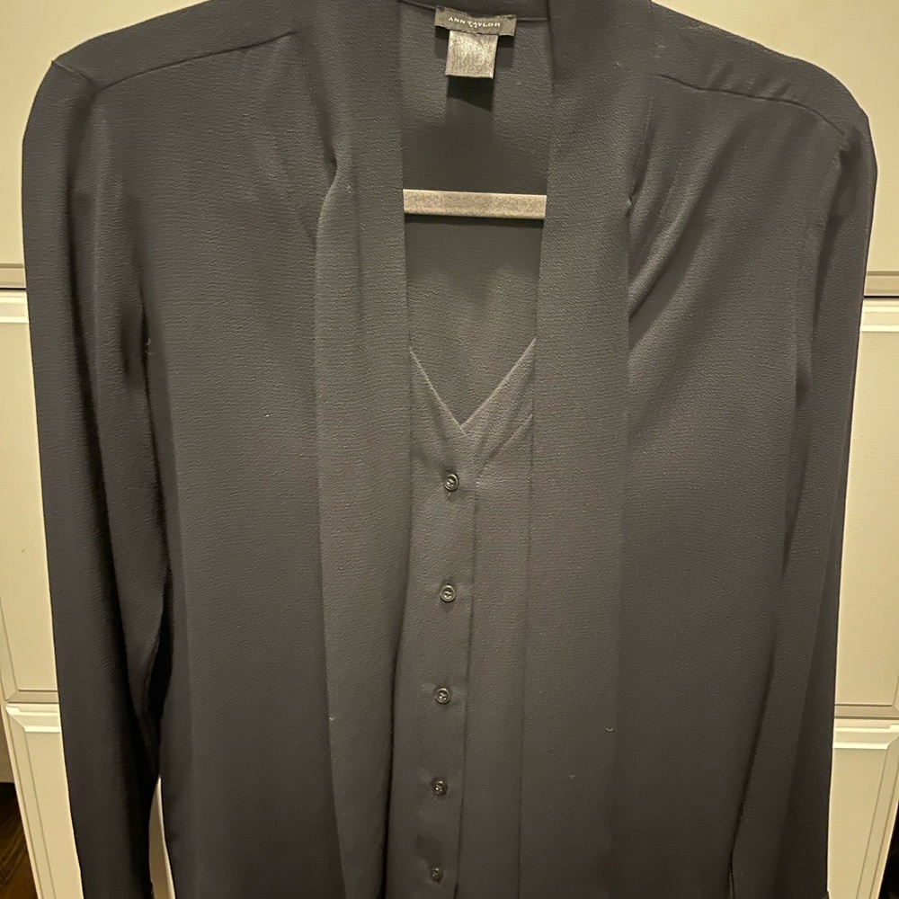 Ann Taylor Midnight Blue Blouse